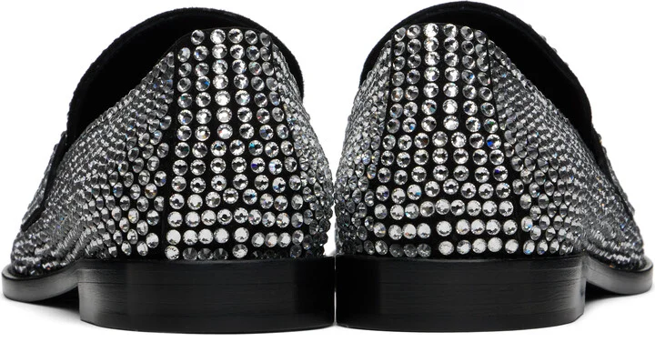 Amina Muaddi Black Tilda Loafers - Image 2