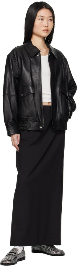 Amina Muaddi Black Tilda Loafers - Image 5