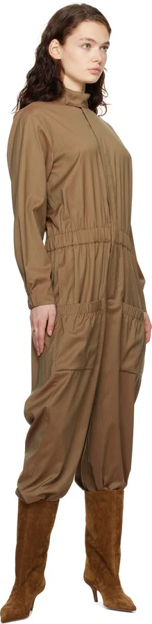 Amina Muaddi Brown Fiona 60 Boots - Image 5