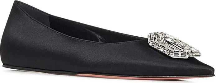 Amina Muaddi Camelia Flat Ballet Shoes - Image 3