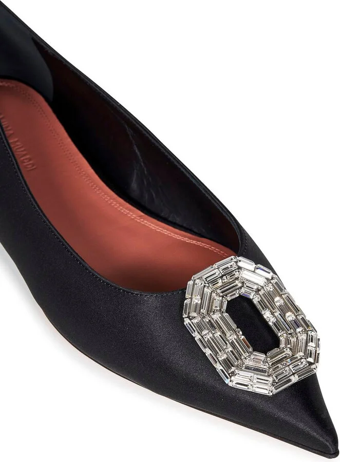 Amina Muaddi Camelia Flat Ballet Shoes - Image 4