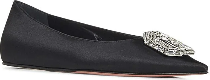 Amina Muaddi Camelia Flat Ballet Shoes - Image 2