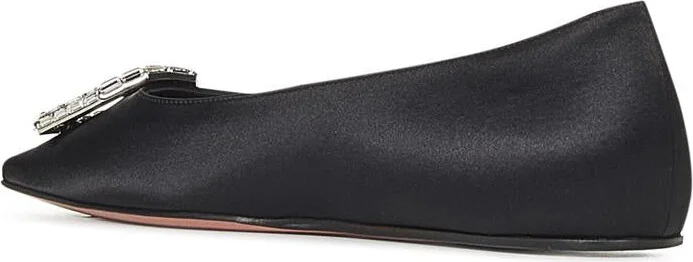 Amina Muaddi Camelia Flat Ballet Shoes - Image 3
