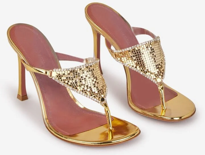 Amina Muaddi Cameron Heel Sandals - Image 2