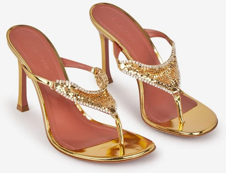 Amina Muaddi Cameron Heel Sandals - Image 3