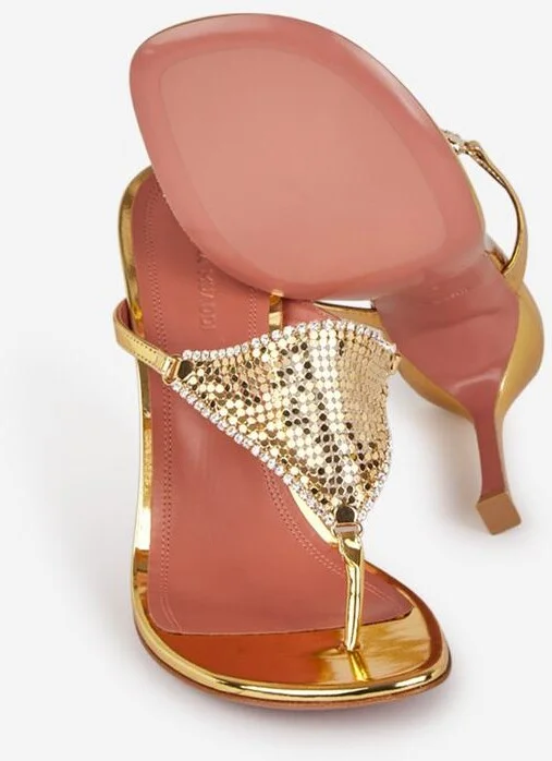 Amina Muaddi Cameron Heel Sandals - Image 6