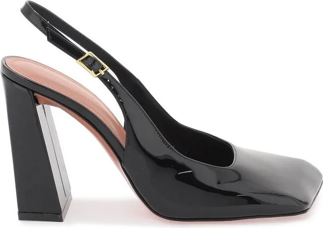 Amina Muaddi Charlotte Slingback Pumps