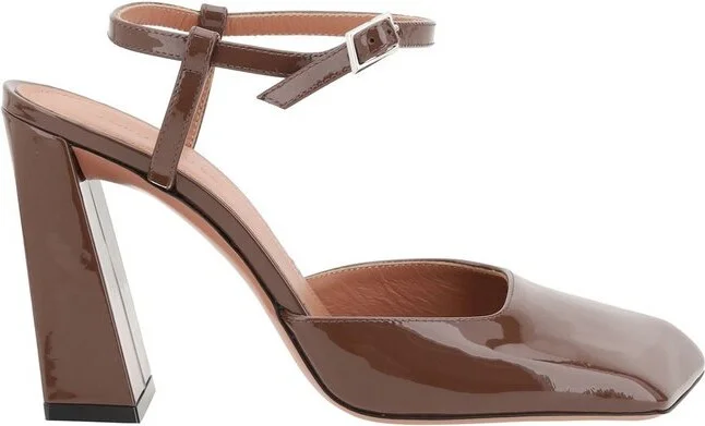 Amina Muaddi Charlotte Square-Toe Pumps