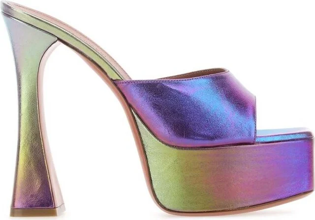 Amina Muaddi Dalida Slip-On Sandals