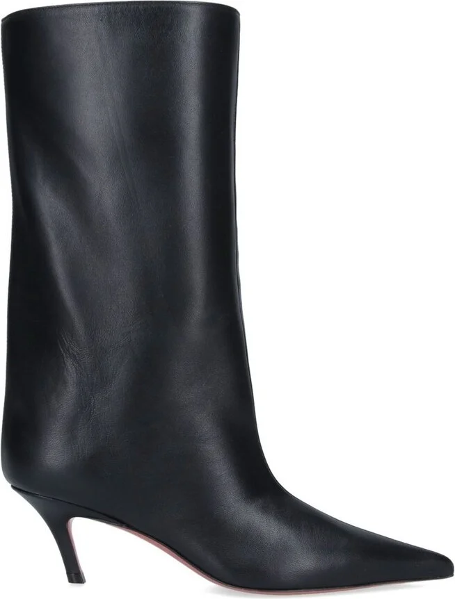 Amina Muaddi Fiona Pointed Toe Boots
