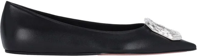 Amina Muaddi Flat Shoes