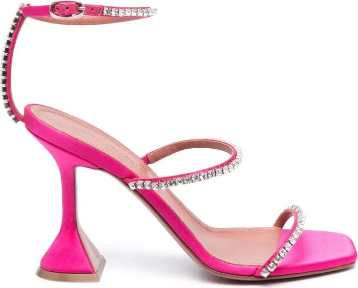 Amina Muaddi Gilda Heel Sandals