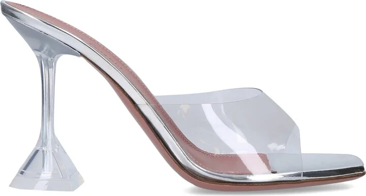 Amina Muaddi Glass Lupita Mules 95 - Image 4