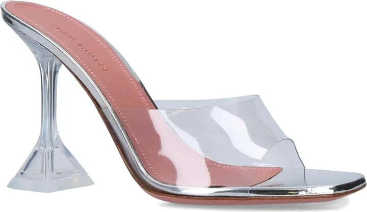 Amina Muaddi Glass Lupita Mules 95