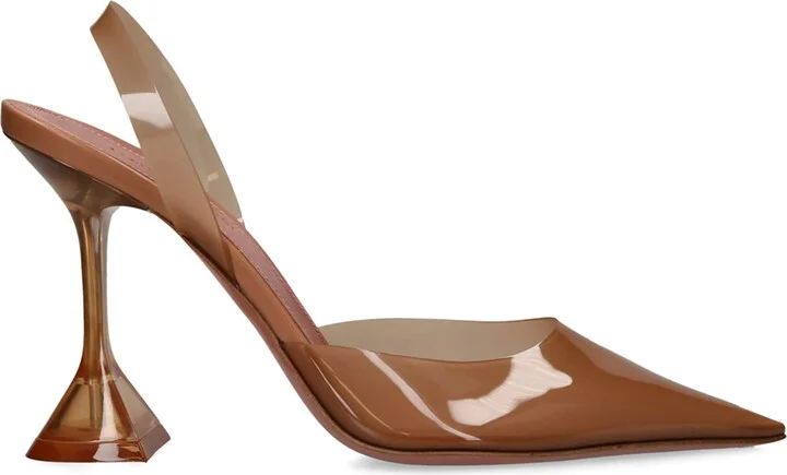 Amina Muaddi Holli Glass Slingback Pumps 105