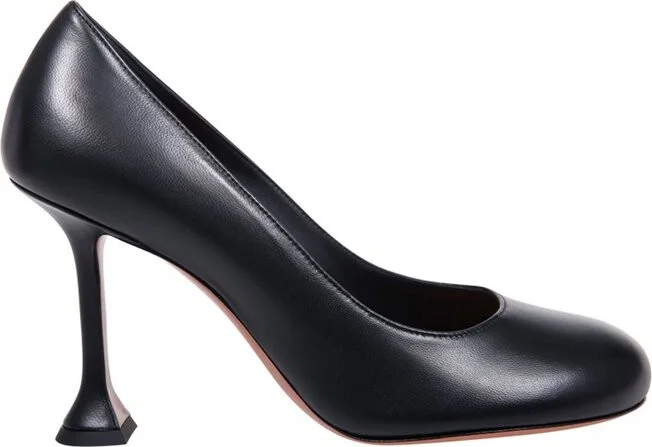 Amina Muaddi Iris Round Toe Pumps