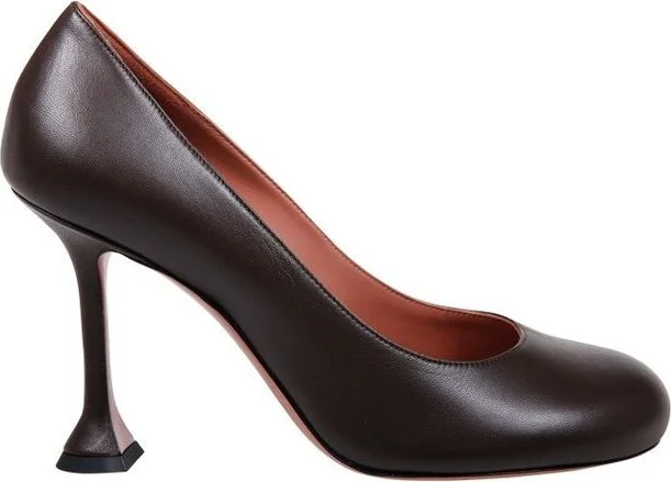 Amina Muaddi Iris Round Toe Pumps