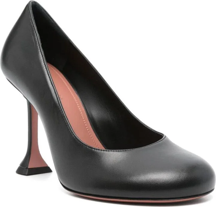 Amina Muaddi Isir Leather Pumps - Image 3