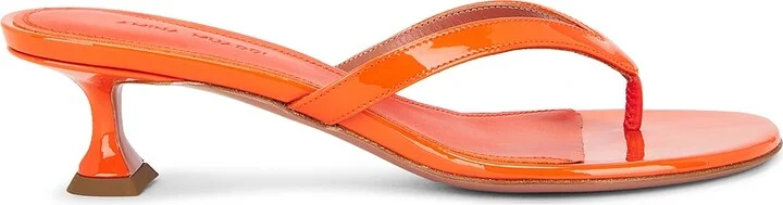 AMINA MUADDI Juliette 45 Thong Sandal in Orange