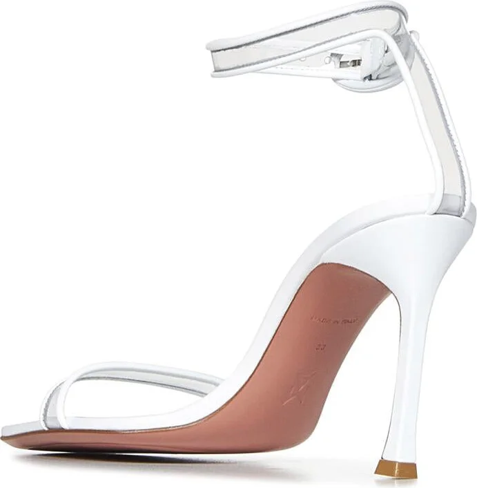 Amina Muaddi Kim Glass Sandal 95 Sandals - Image 3