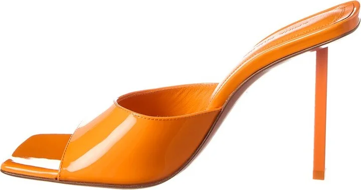 Amina Muaddi Laura 95 Patent Sandal - Image 2