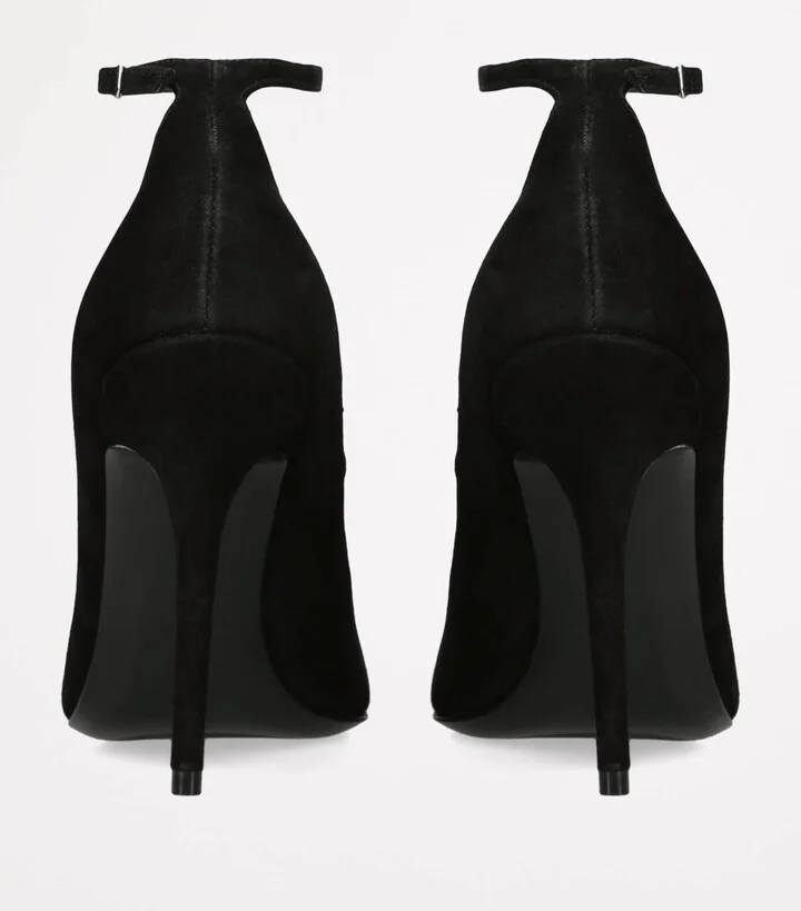 Amina Muaddi Leather Anok Pumps 105 - Image 2
