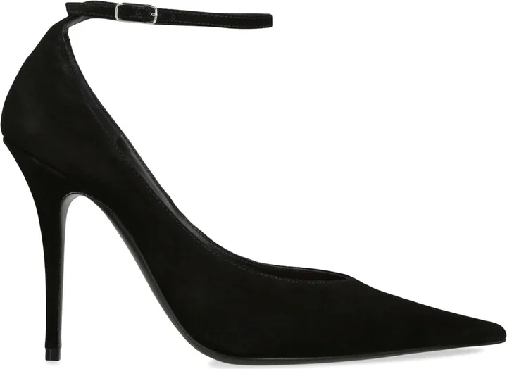 Amina Muaddi Leather Anok Pumps 105