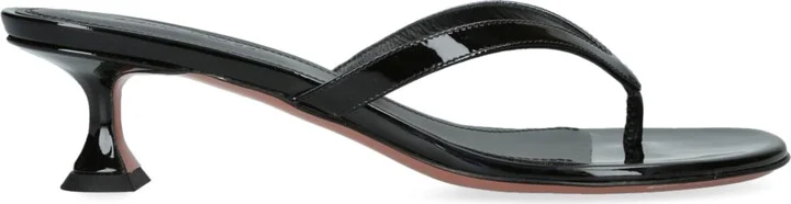 Amina Muaddi Leather Juliette Sandals 45