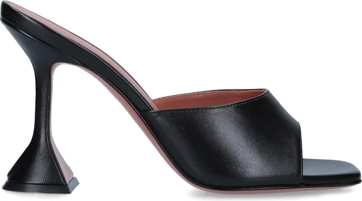 Amina Muaddi Leather Lupita Mules 95