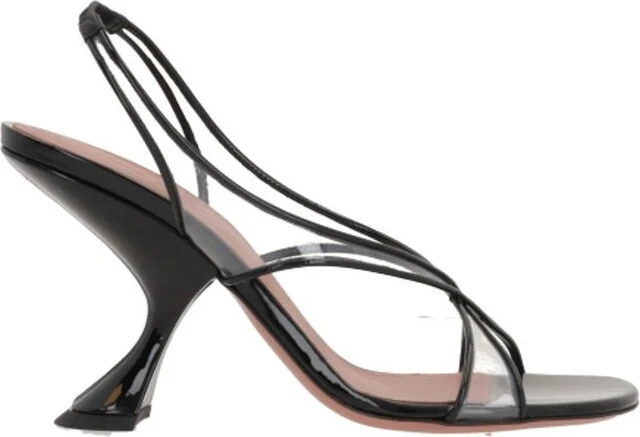 Amina Muaddi Lena Crossover Strap Sandals