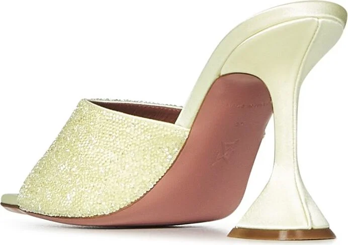 Amina Muaddi Lupita Crystal 95 Sandals - Image 3