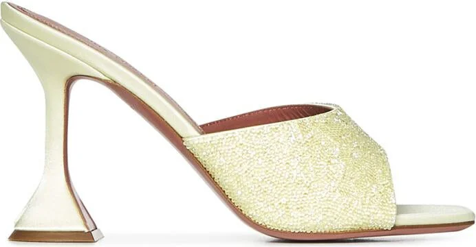 Amina Muaddi Lupita Crystal 95 Sandals