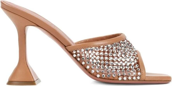 Amina Muaddi Lupita Embellished Sandals