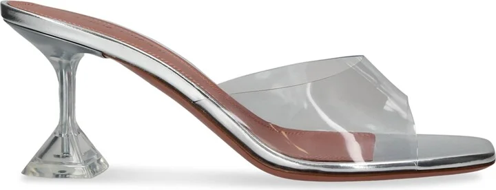 Amina Muaddi Lupita Glass Mules 70