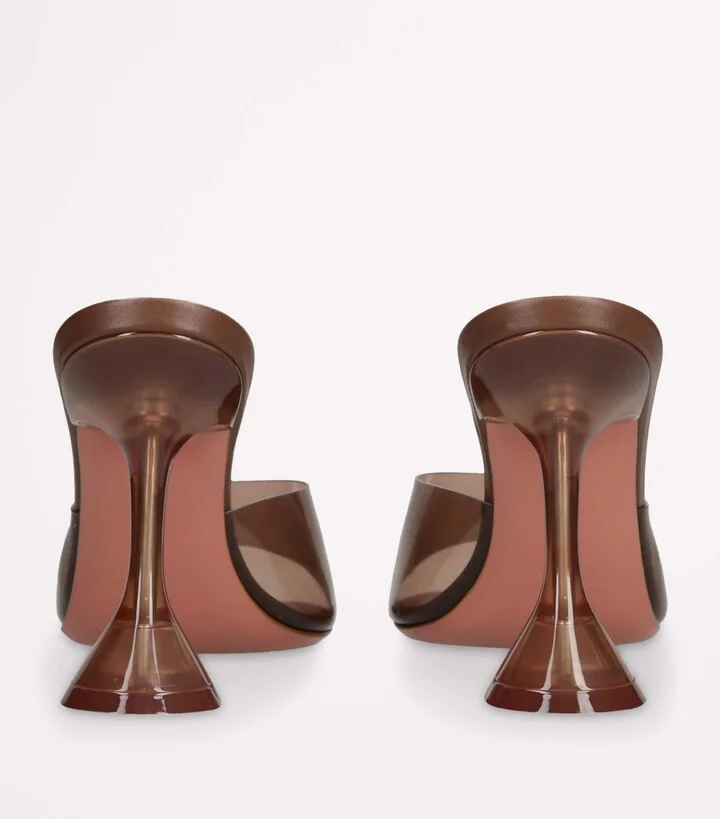 Amina Muaddi Lupita Glass Mules 95 - Image 2