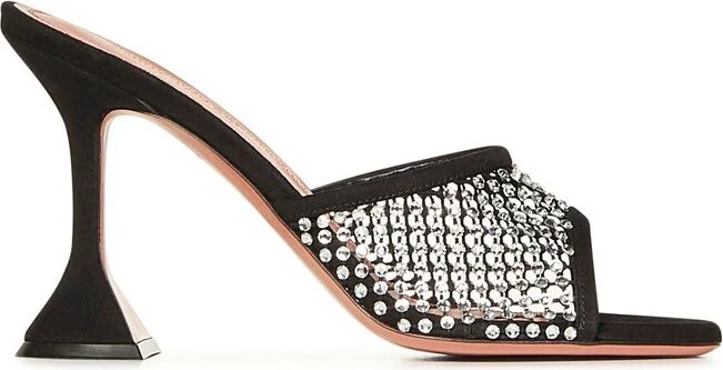 Amina Muaddi Lupita Heeled Mules