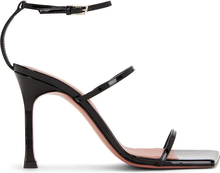 AMINA MUADDI Maya 95 Sandal In Black in Black