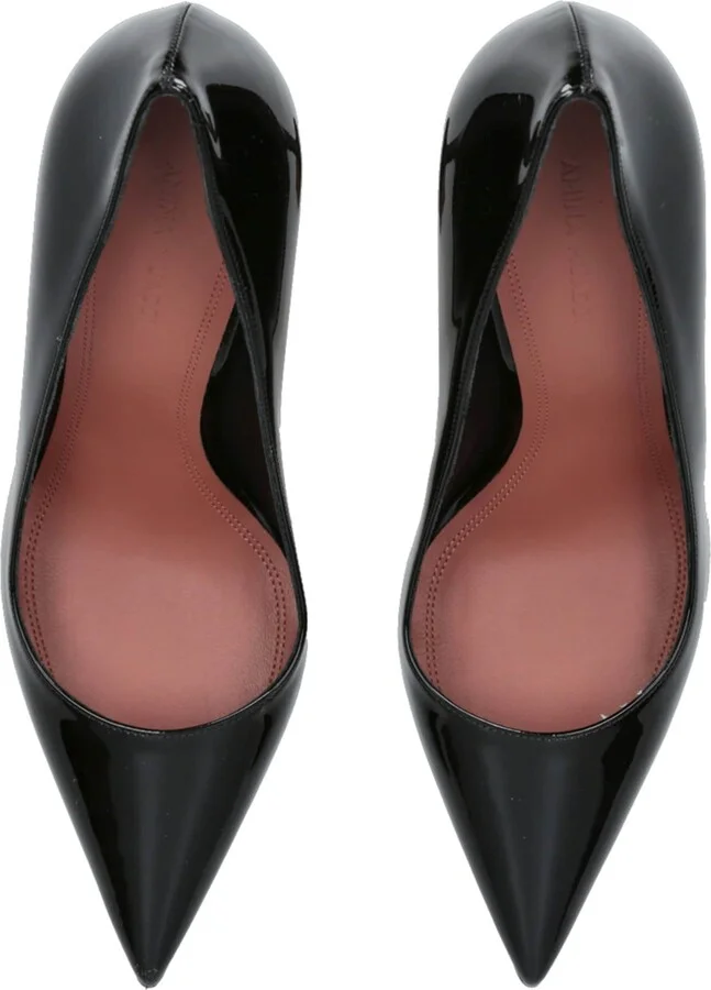Amina Muaddi Patent Ami Pumps 95 - Image 4