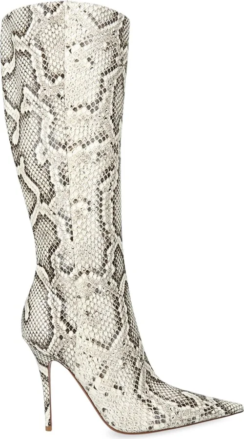 Amina Muaddi Patent Leather Barbara Boots 105