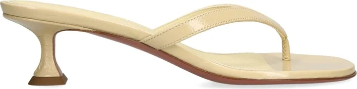 Amina Muaddi Patent Leather Juliette Sandals 45