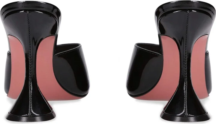 Amina Muaddi Patent Leather Lupita Mules 95 - Image 2