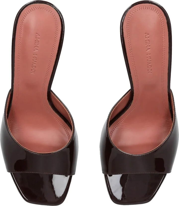 Amina Muaddi Patent Lupita Mules 70 - Image 4