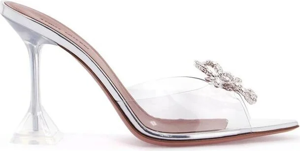 Amina Muaddi Rosie Pointed-Toe Mules