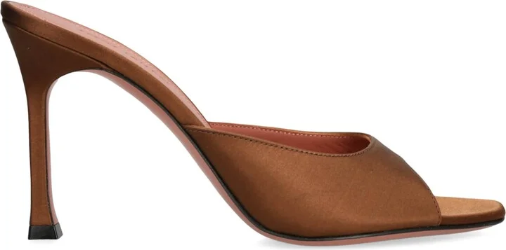 Amina Muaddi Satin Alexa Heeled Mules 95