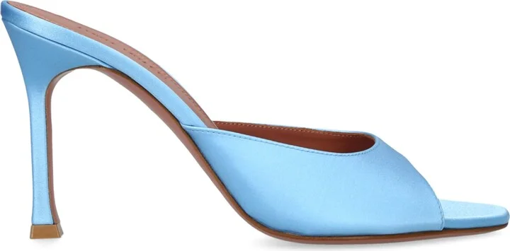 Amina Muaddi Satin Alexa Mules 95