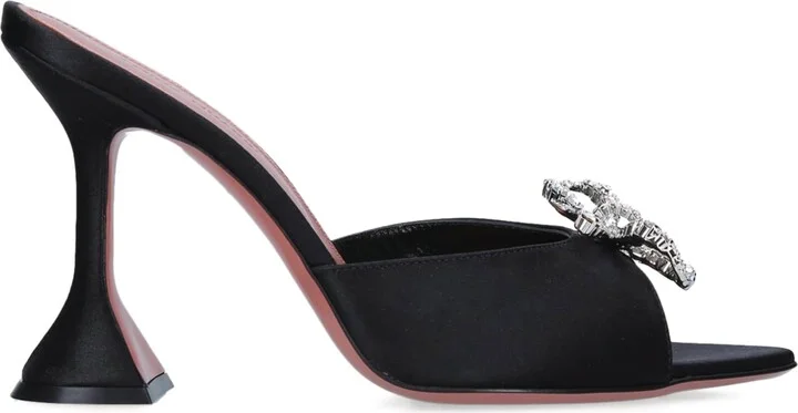 Amina Muaddi Satin Rosie Mules 95