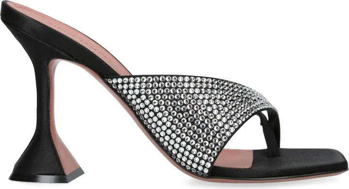 Amina Muaddi Satin Shiona Mules 95