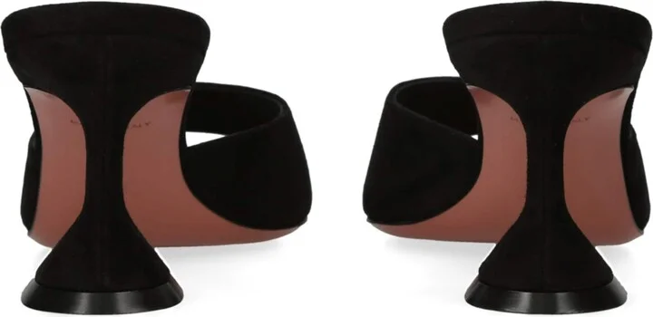 Amina Muaddi Suede Lupita Mules 70 - Image 2