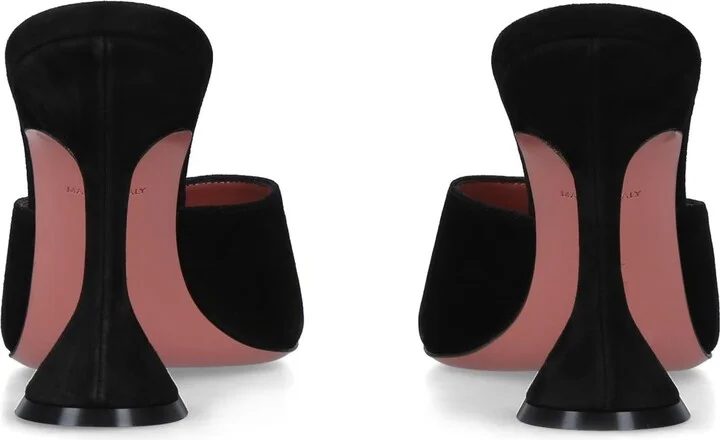 Amina Muaddi Suede Lupita Mules 95 - Image 2
