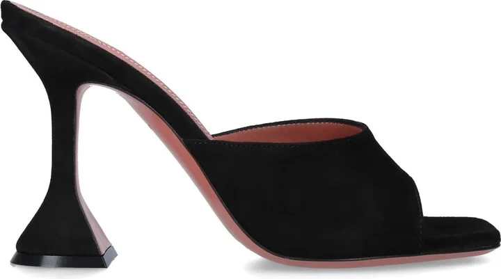 Amina Muaddi Suede Lupita Mules 95 - Image 3